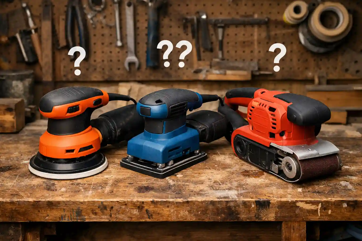 Comparatif des trois types de ponceuse pour choisir la bonne pour le bois et les meubles.
