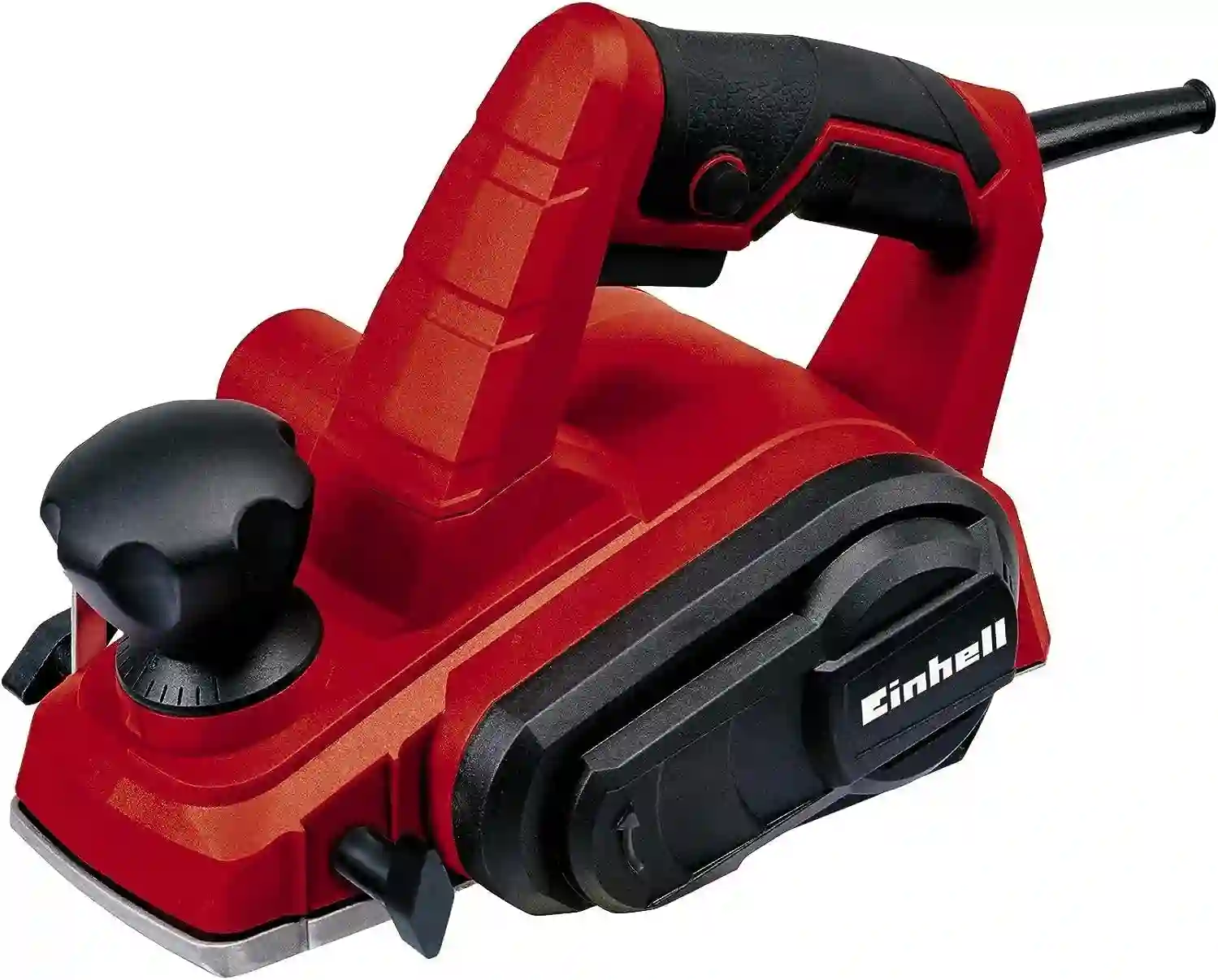 rabot Electrique rouge de marque Einhell bon rapport qualité/ prix. ideal pour raboter une porte qui frotte