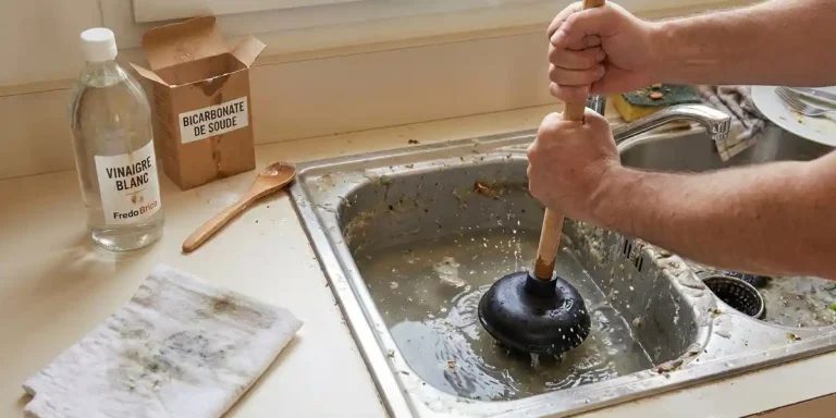 Astuce naturelle pour déboucher un évier de cuisine rapidement sans produit chimique
