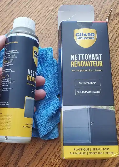 produit pour raviver l'aluminium, portails, volets, mobilier de jardin